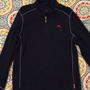 Navy blue Tommy Bahama V neck long sleeve